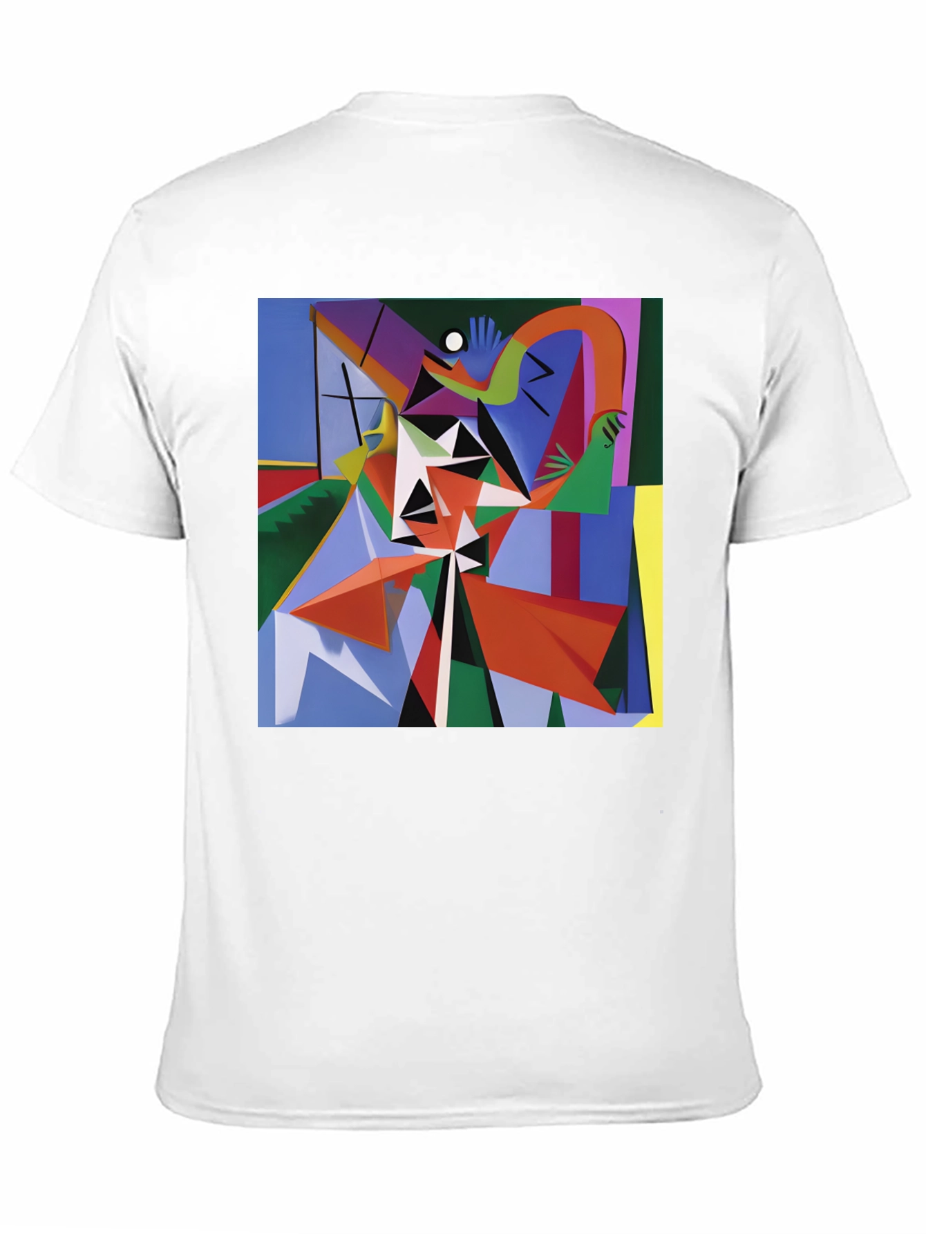 Abstract Geometric Art Print Black T-Shirt