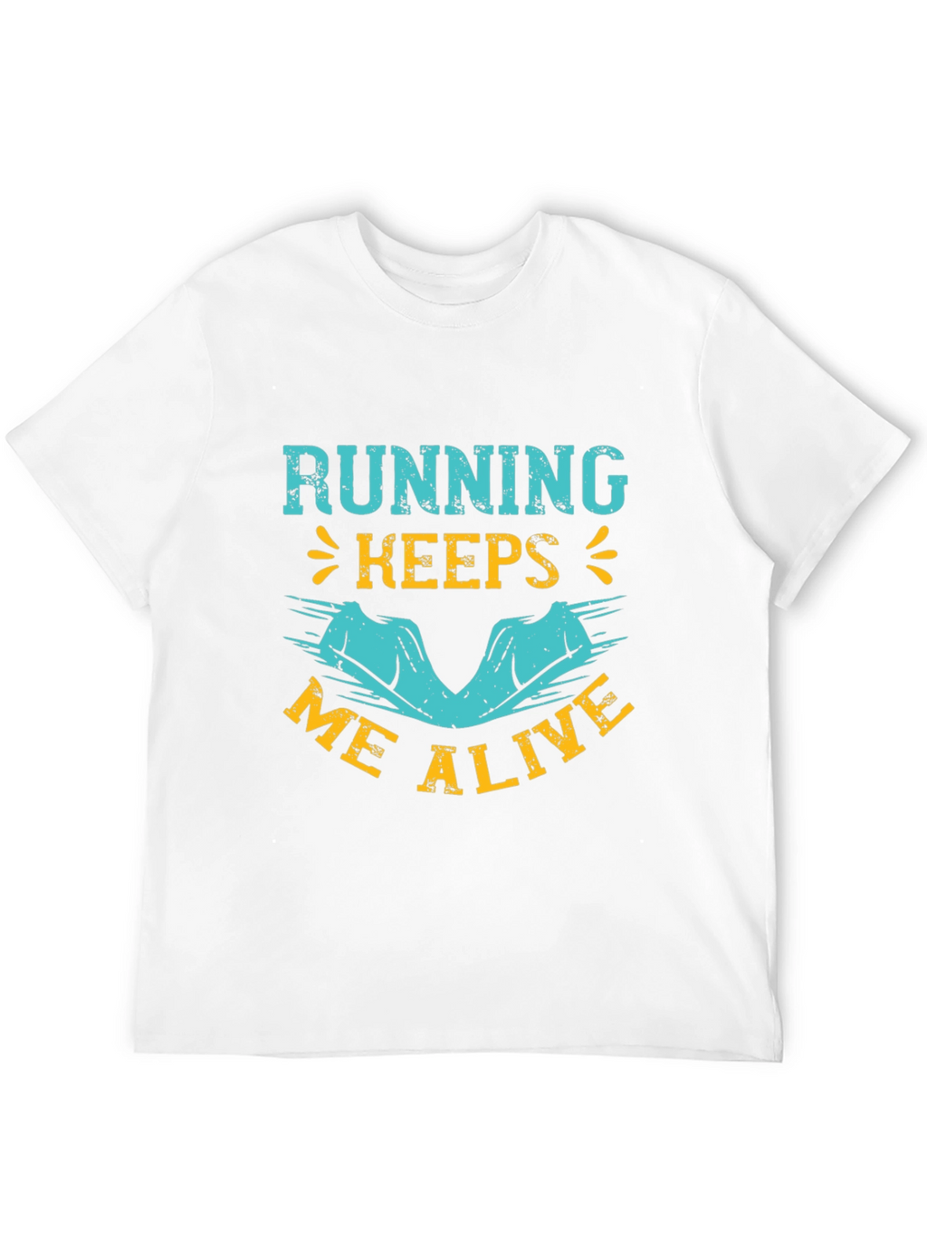 Running Keeps Me Alive Graphic Tee - Black