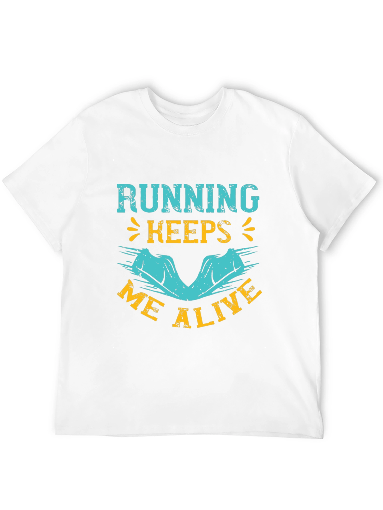 Running Keeps Me Alive Graphic Tee - Black
