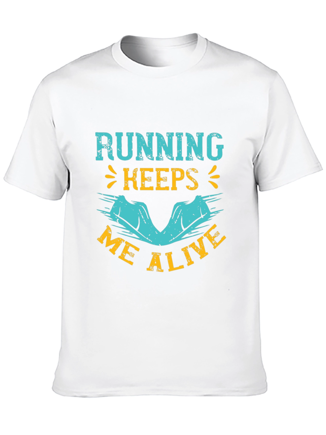 Running Keeps Me Alive Graphic Tee - Black