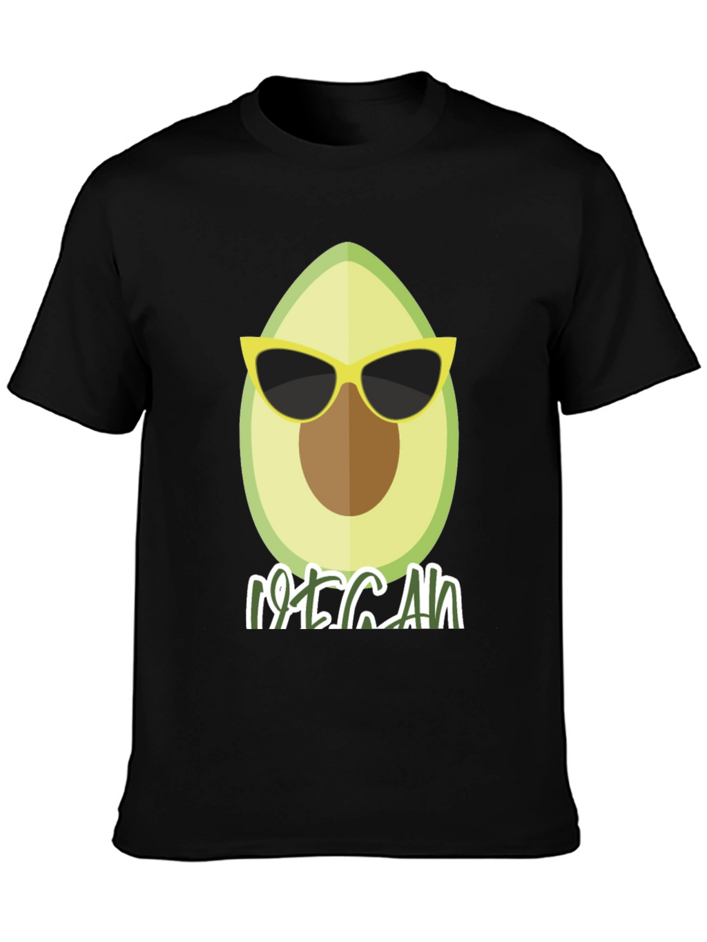 Cool Vegan Avocado Graphic T-Shirt