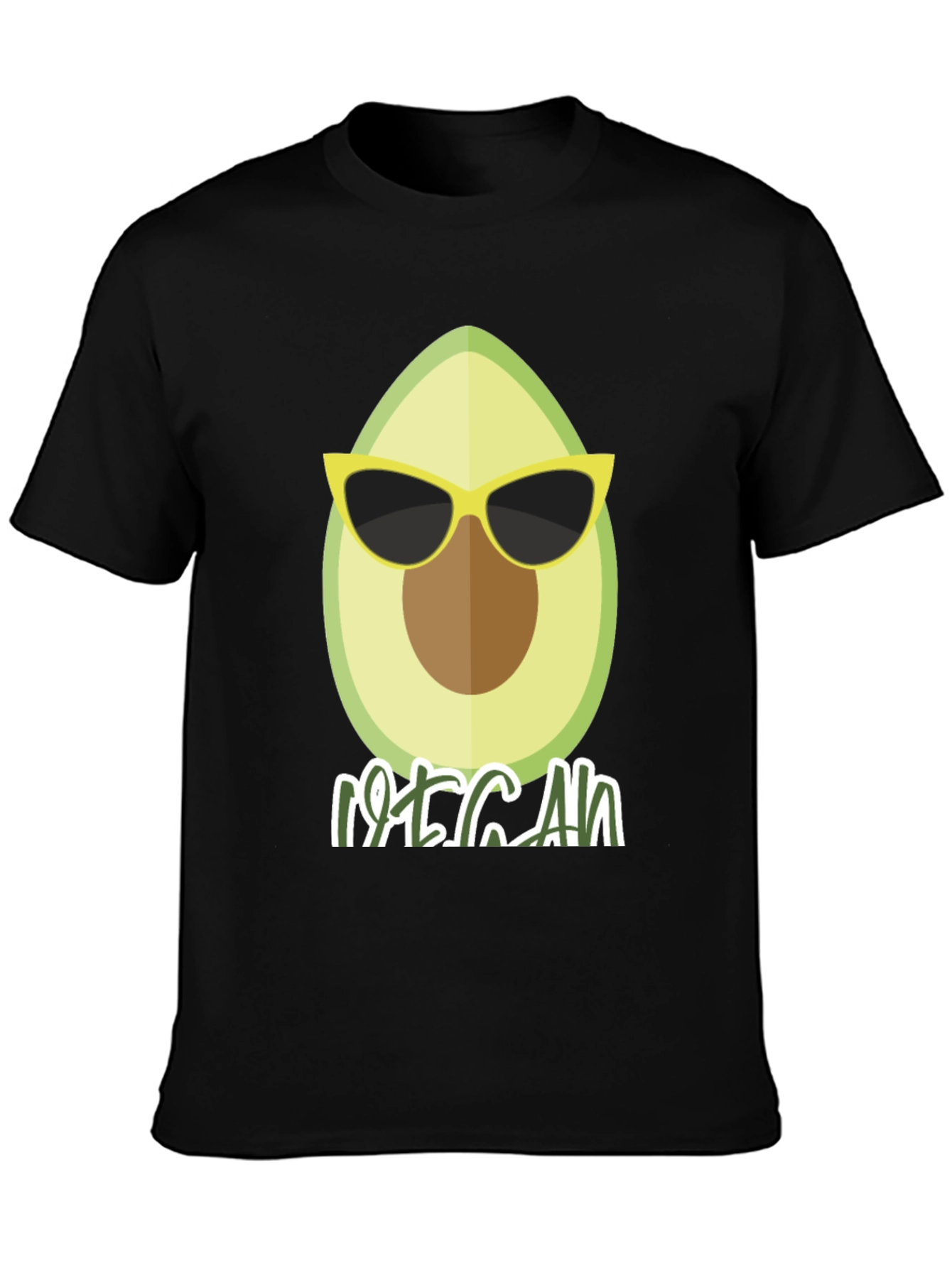 Cool Vegan Avocado Graphic T-Shirt