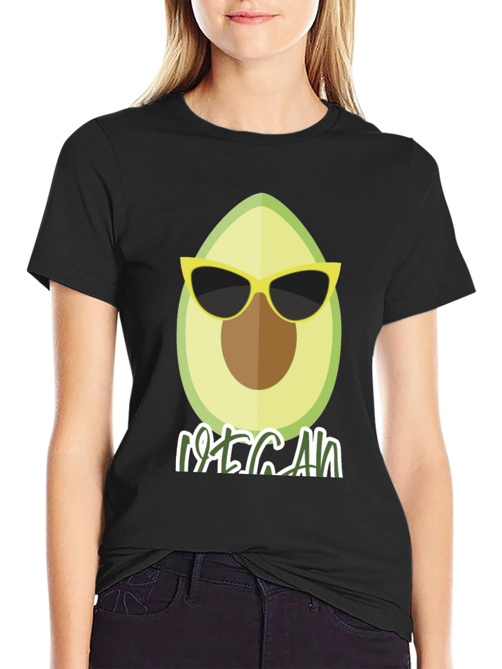 Cool Vegan Avocado Graphic T-Shirt