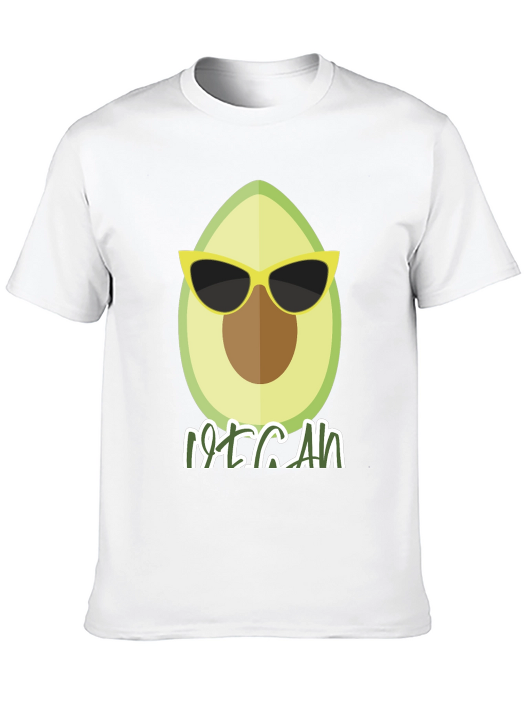 Cool Vegan Avocado Graphic T-Shirt