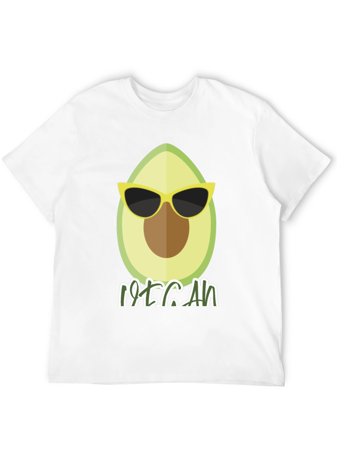 Cool Vegan Avocado Graphic T-Shirt