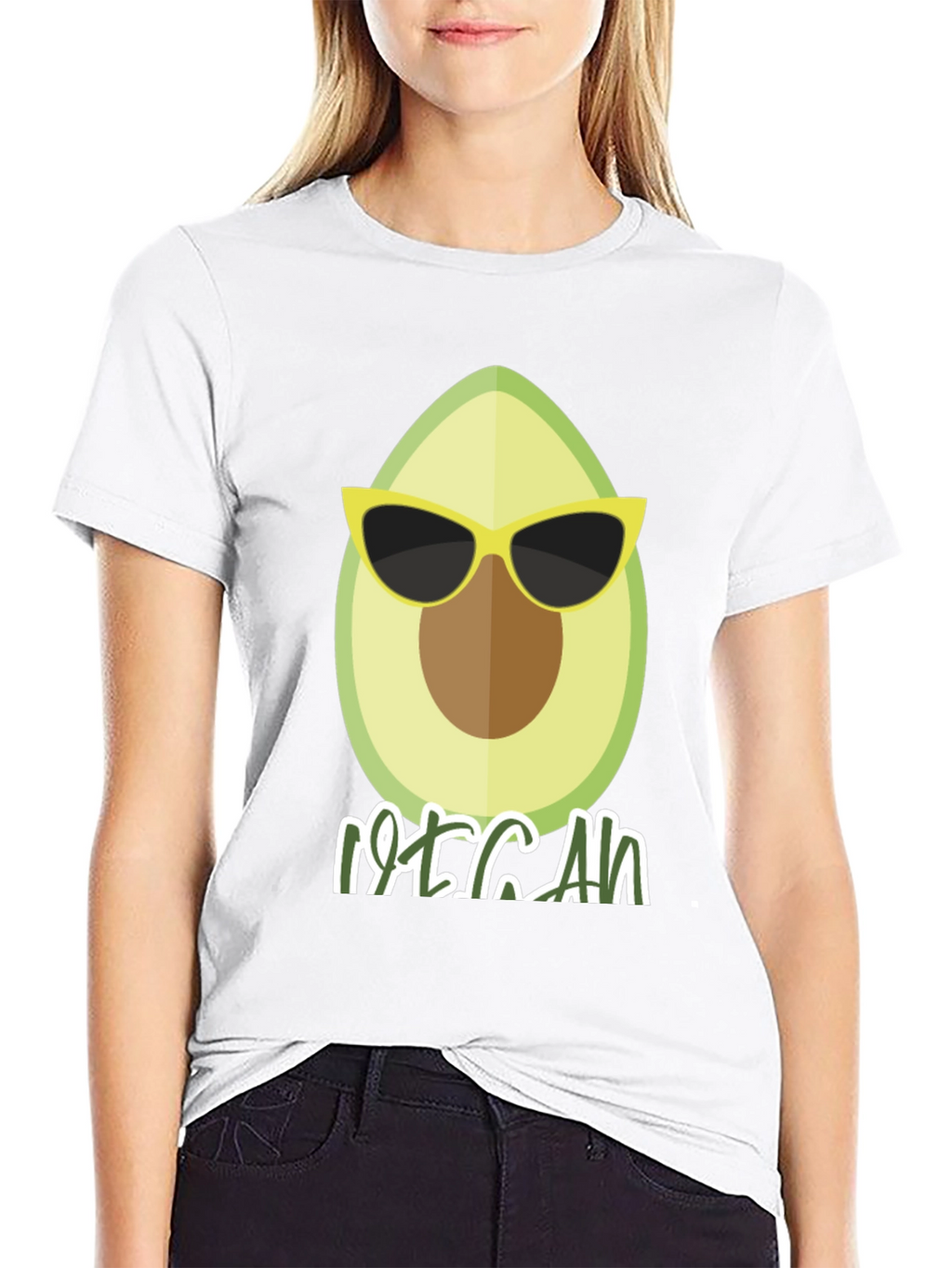 Cool Vegan Avocado Graphic T-Shirt