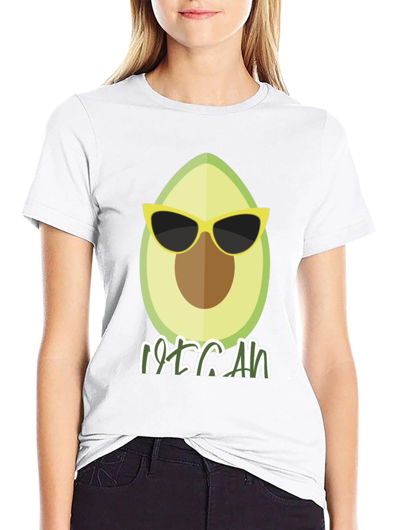 Cool Vegan Avocado Graphic T-Shirt