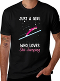 Ski Jumping Girls Tee - Winter Sports