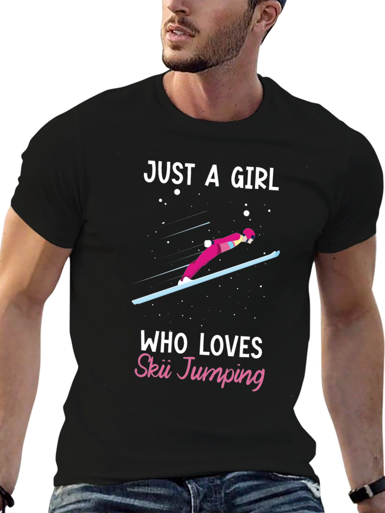 Ski Jumping Girls Tee - Winter Sports