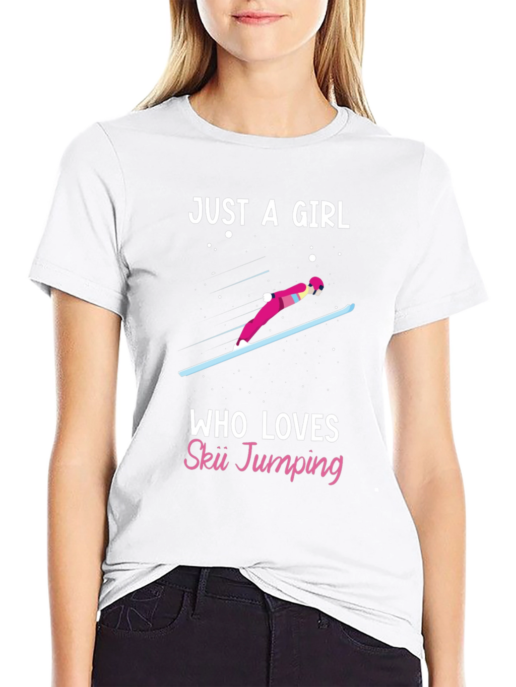 Ski Jumping Girls Tee - Winter Sports