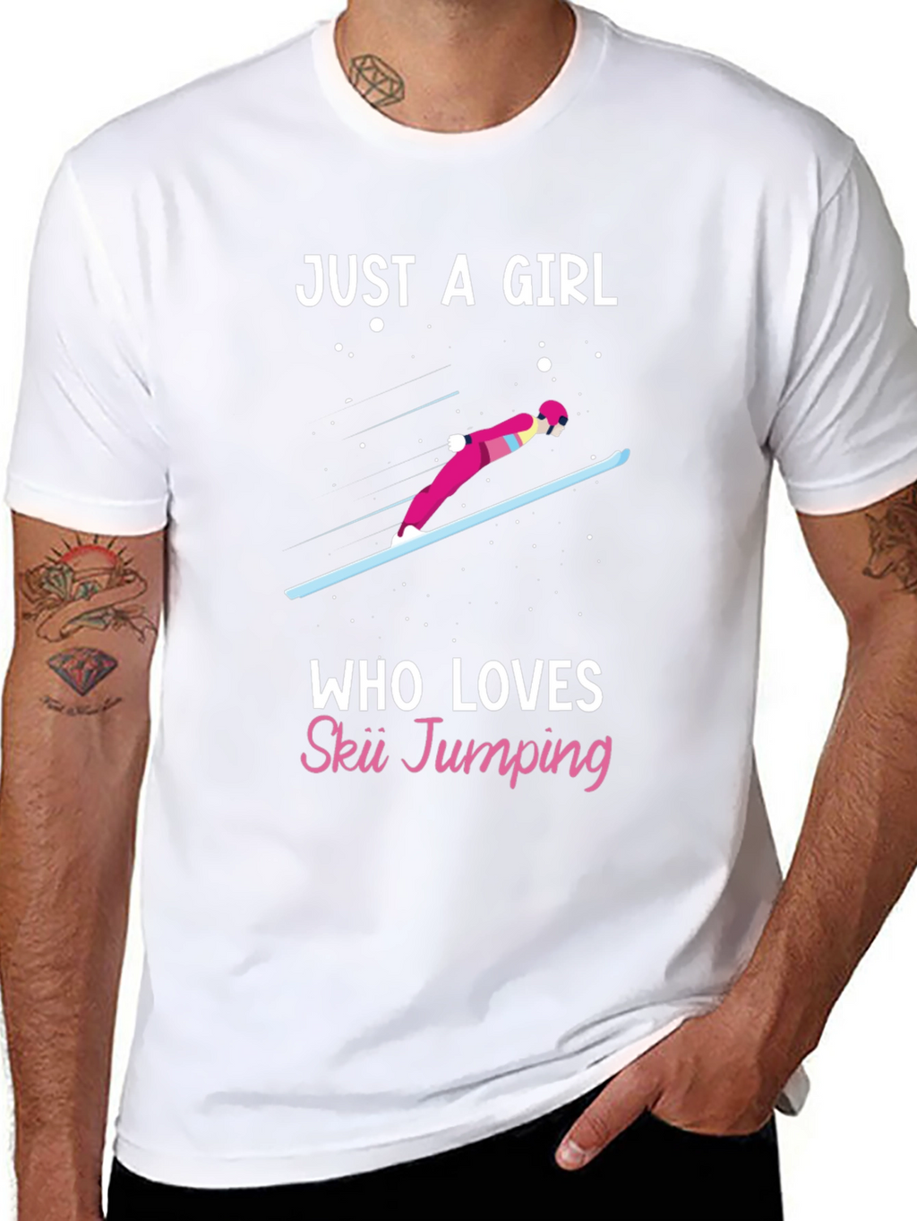 Ski Jumping Girls Tee - Winter Sports