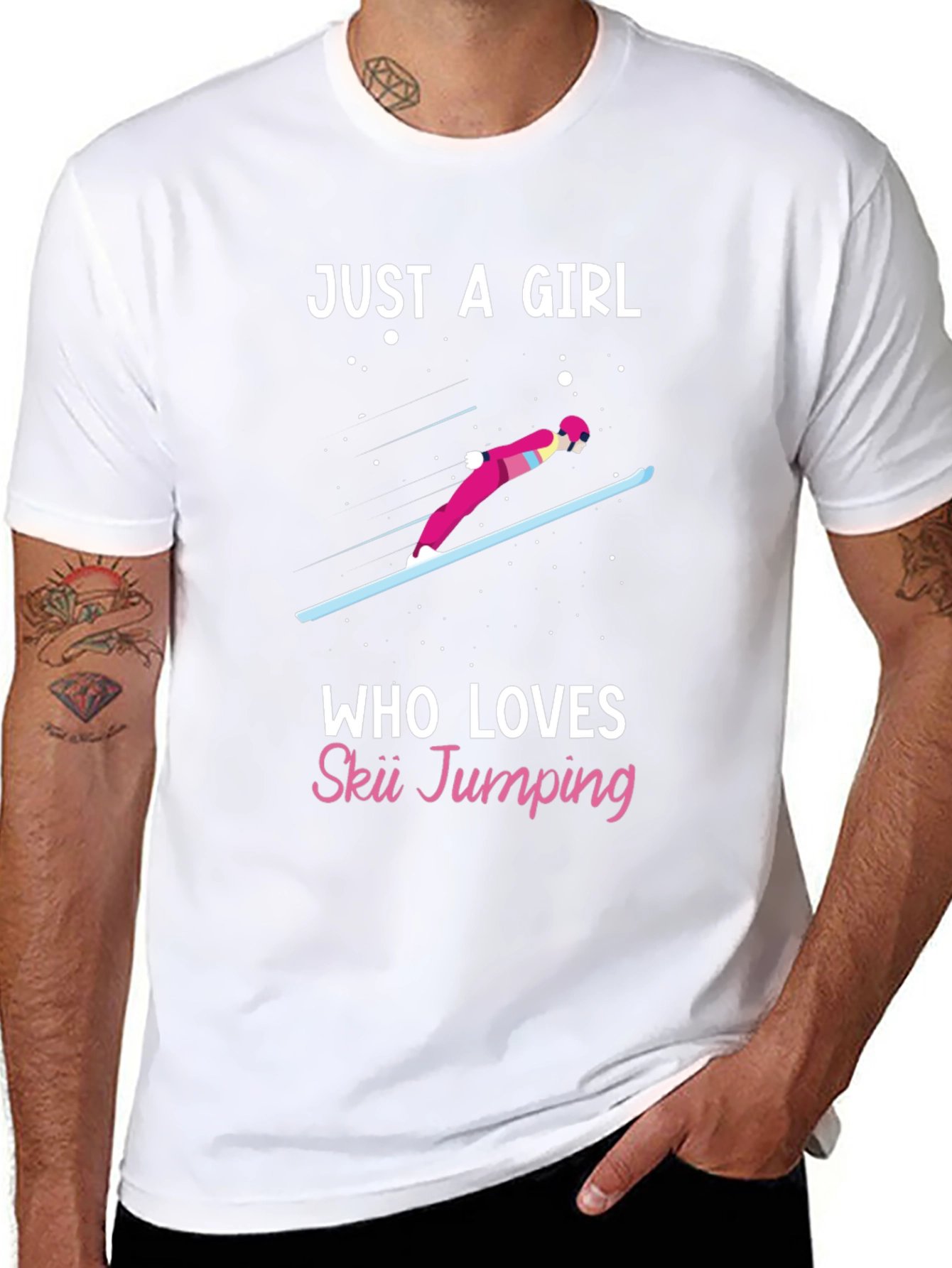 Ski Jumping Girls Tee - Winter Sports