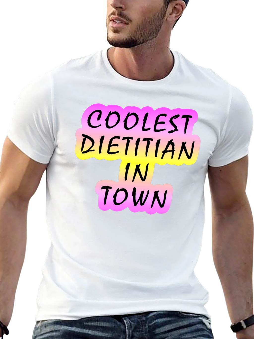 Coolest Dietitian in Town T-Shirt - Black