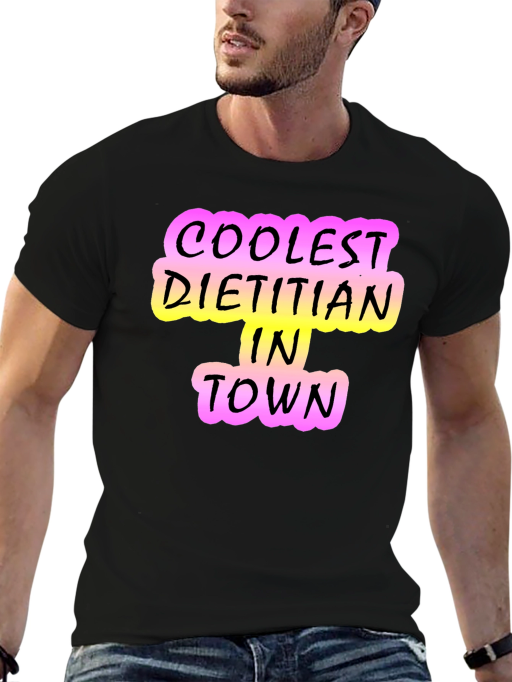 Coolest Dietitian in Town T-Shirt - Black