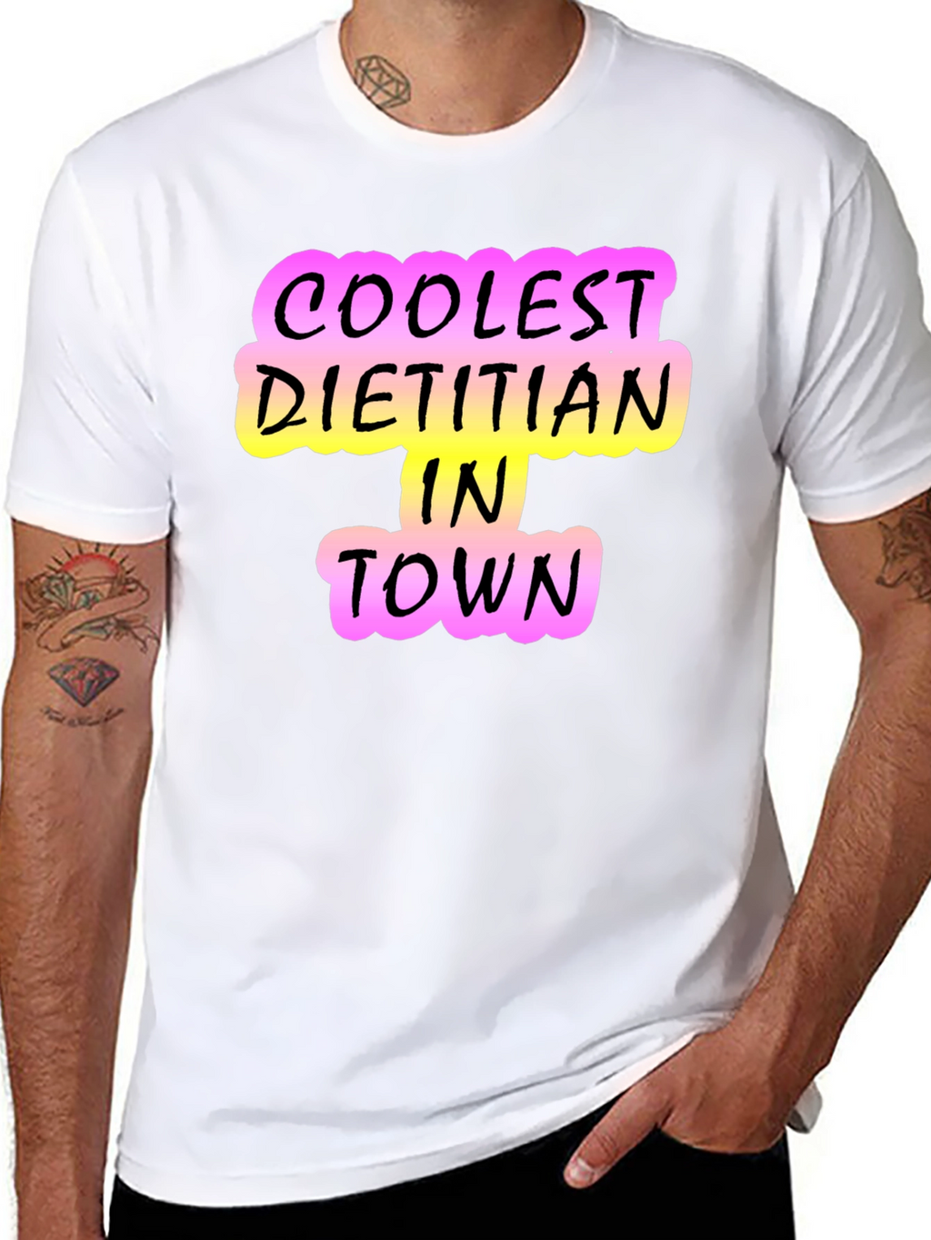 Coolest Dietitian in Town T-Shirt - Black