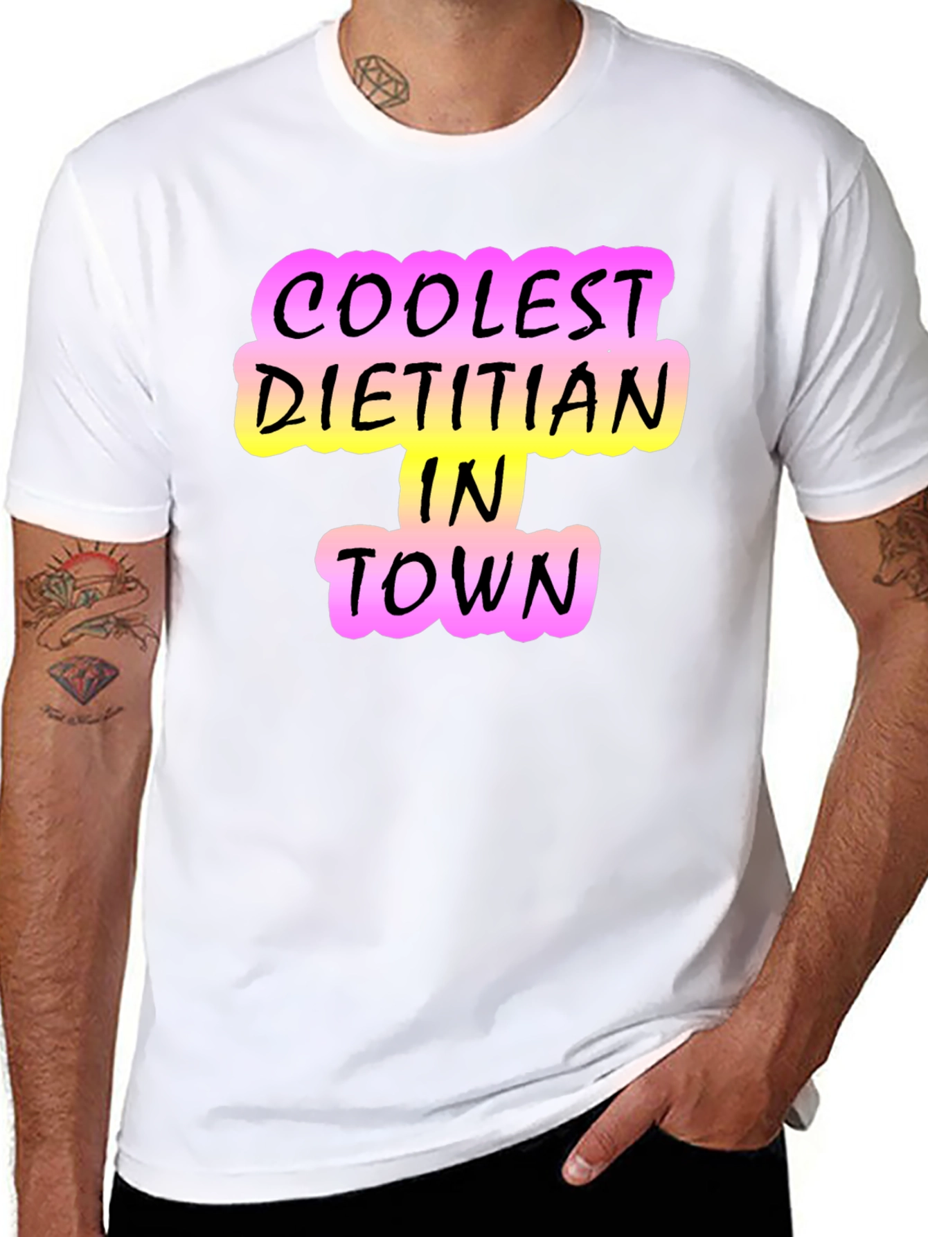 Coolest Dietitian in Town T-Shirt - Black