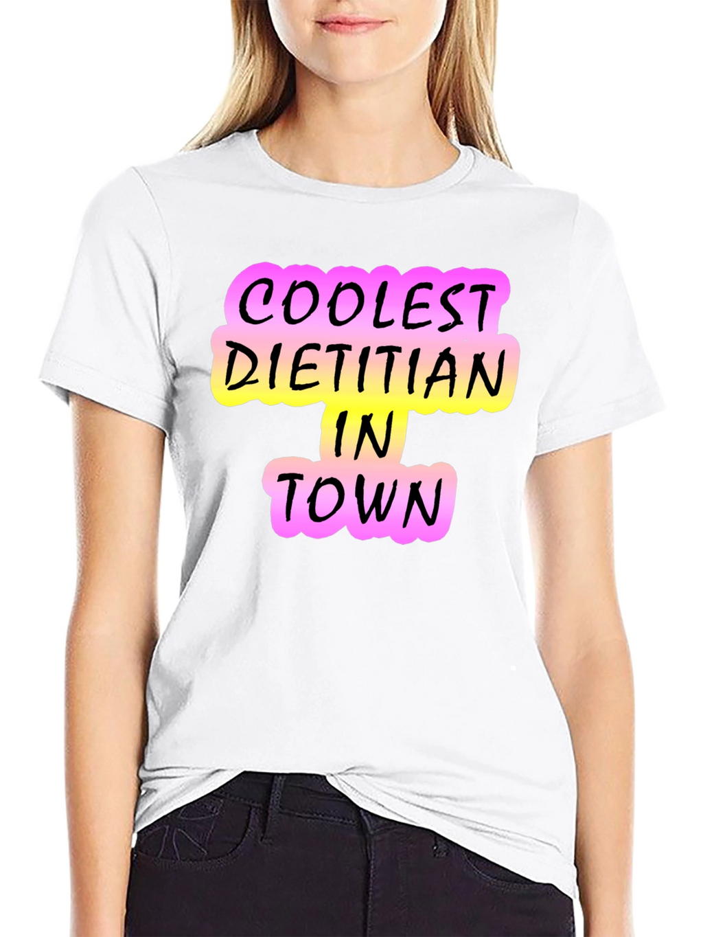 Coolest Dietitian in Town T-Shirt - Black