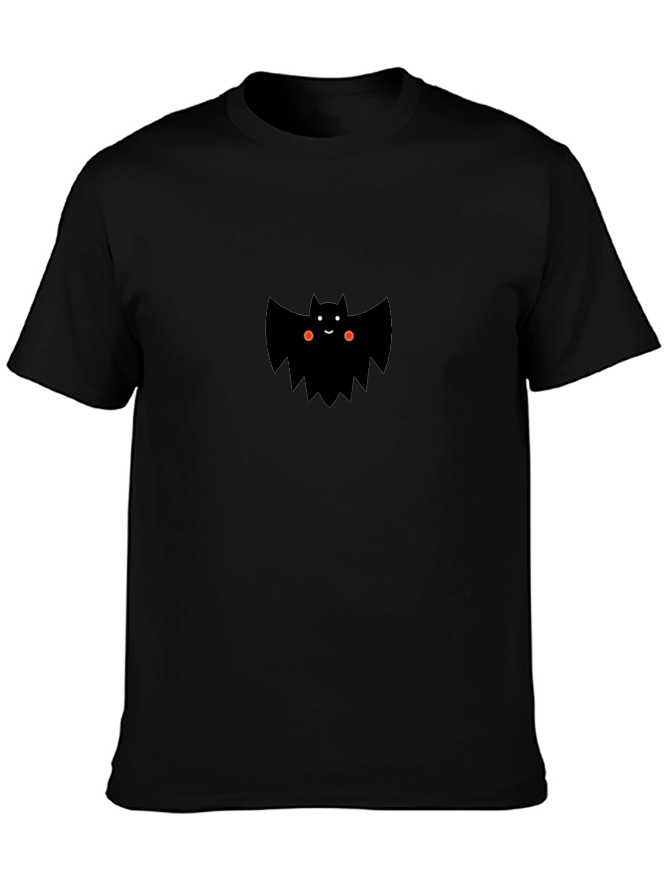 Cute Bat Graphic Tee - Mens Black T-Shirt