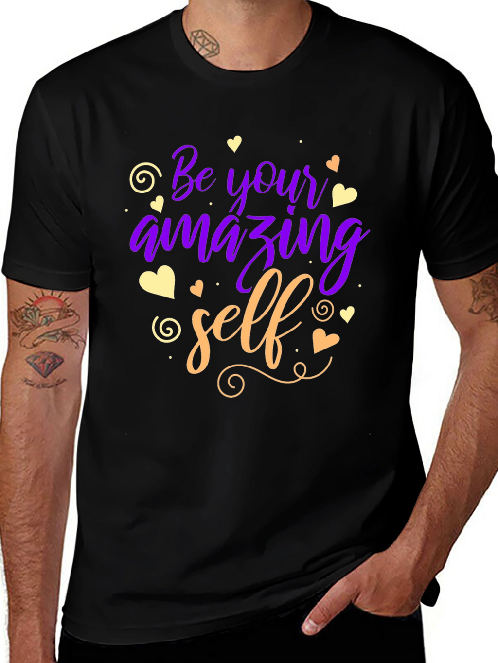 Be Your Amazing Self T-Shirt - Motivational Design