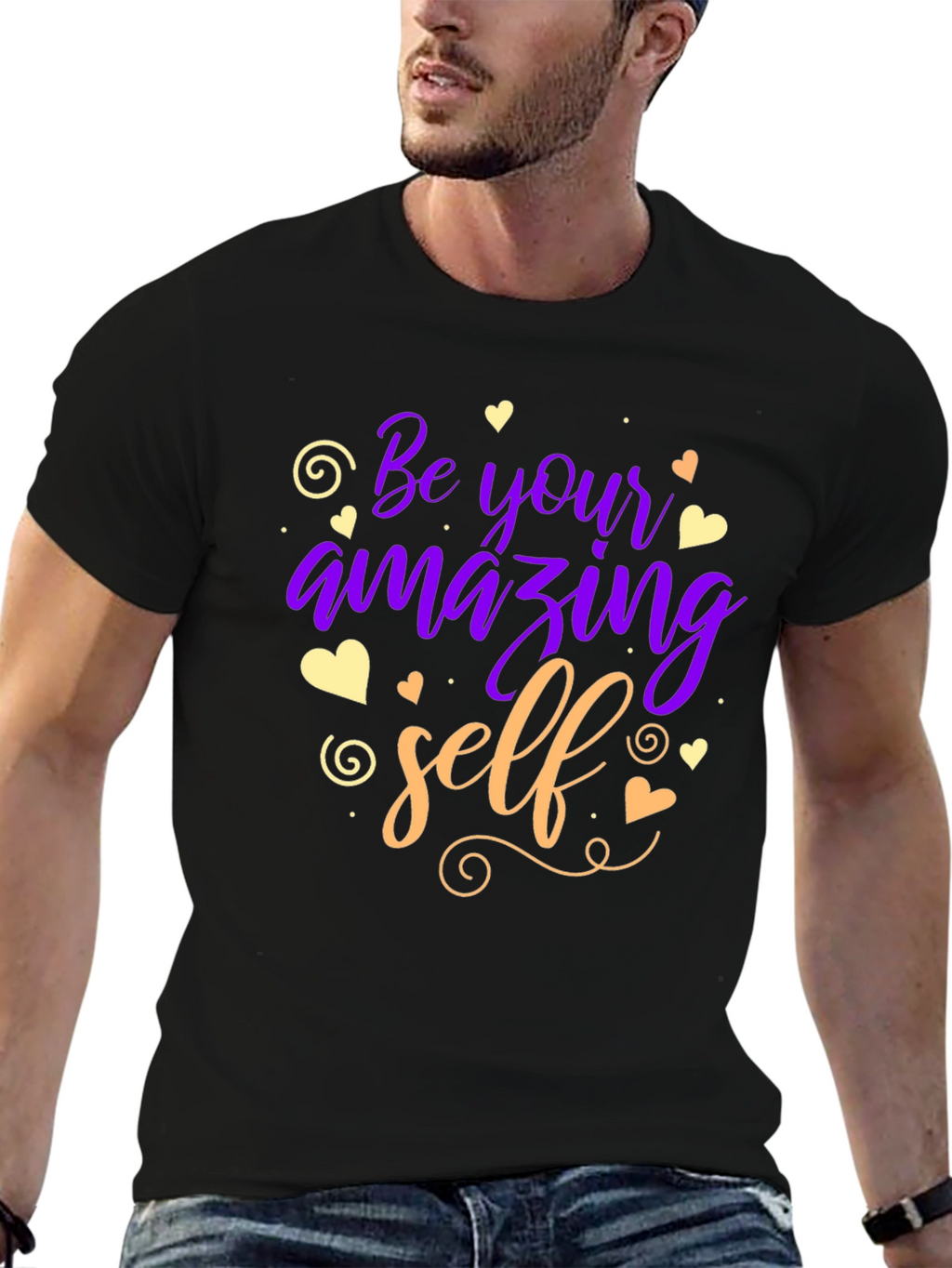 Be Your Amazing Self T-Shirt - Motivational Design