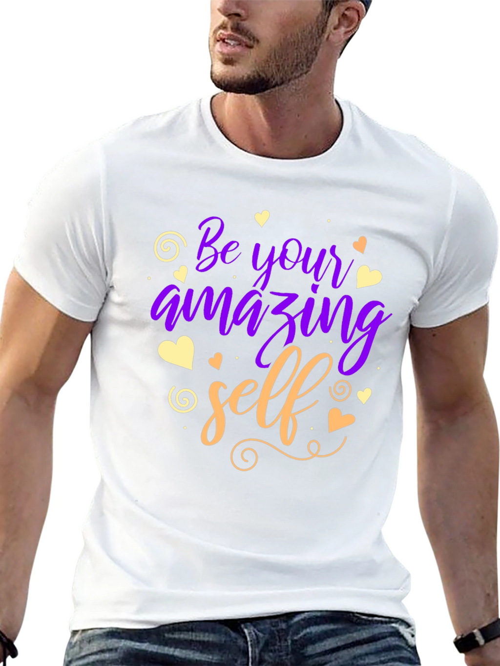 Be Your Amazing Self T-Shirt - Motivational Design