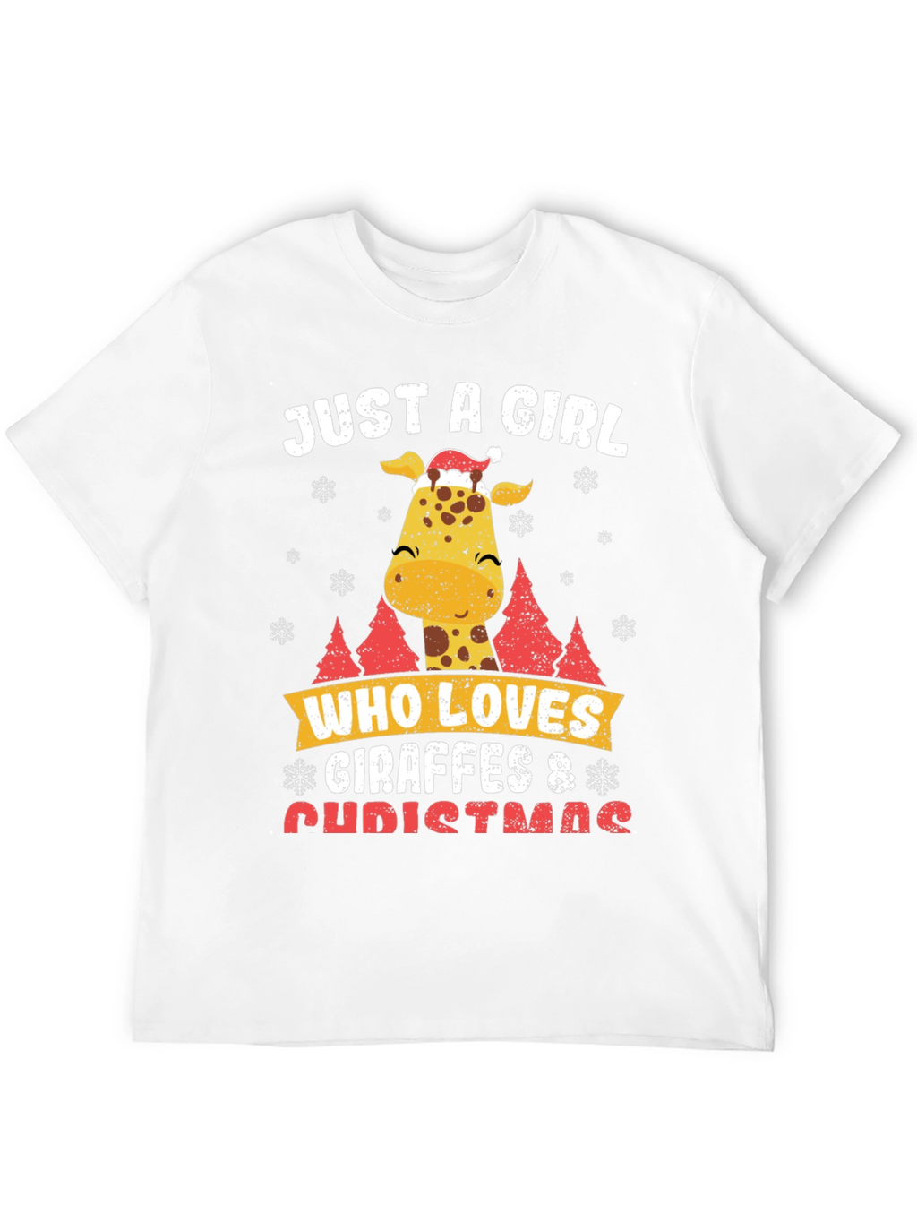 Giraffe Christmas T-Shirt