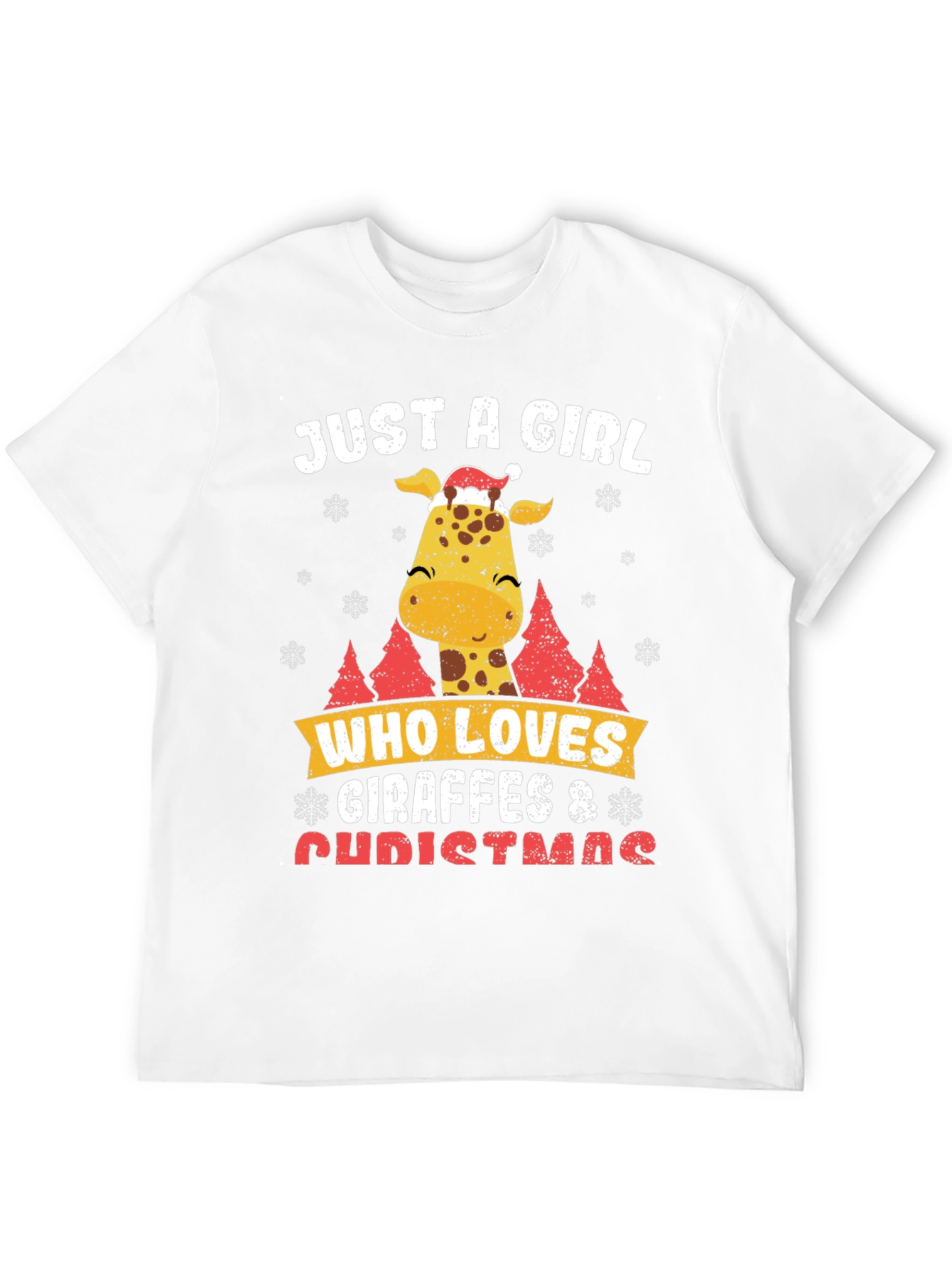 Giraffe Christmas T-Shirt