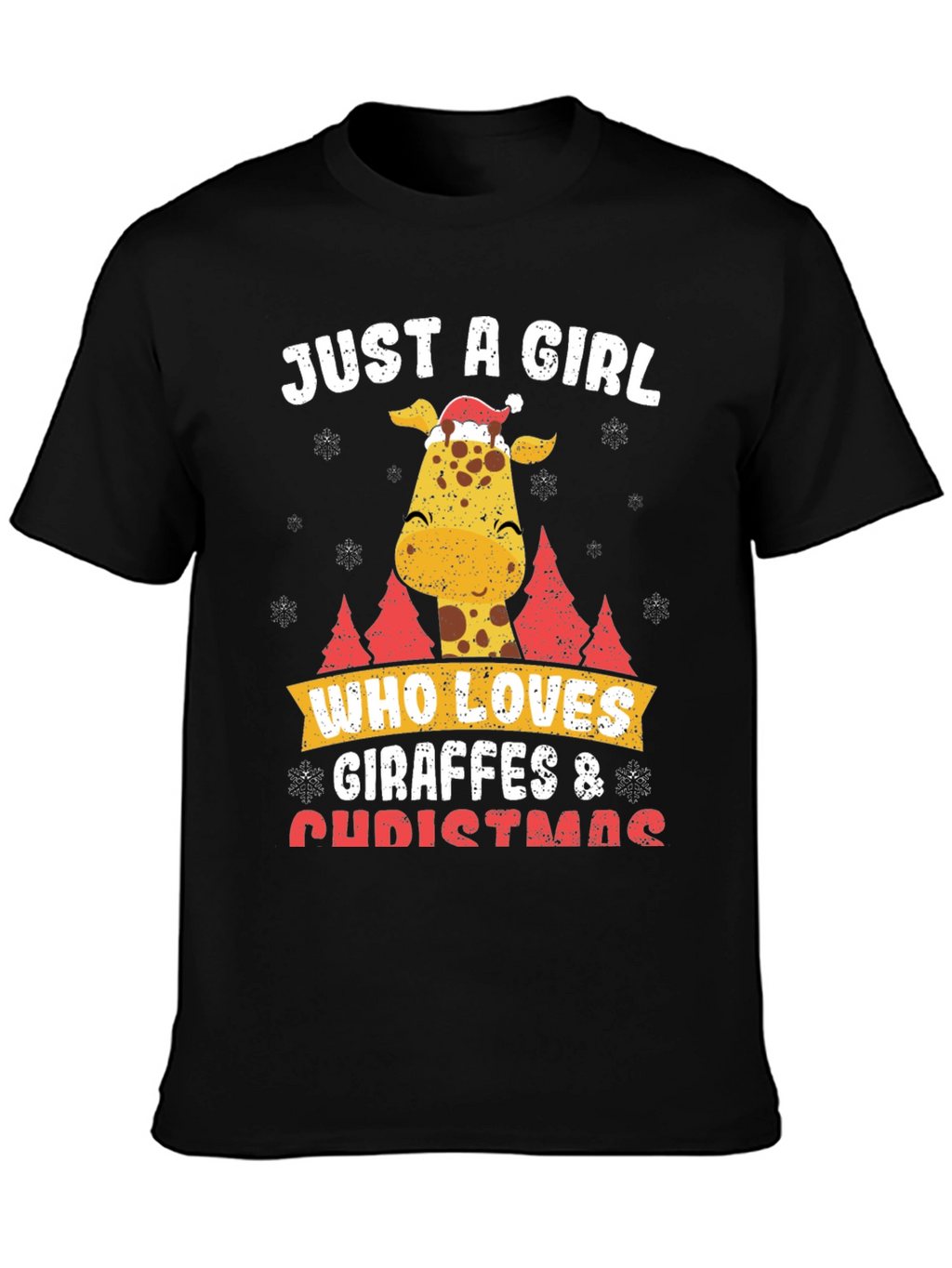 Giraffe Christmas T-Shirt