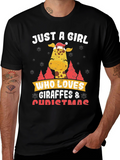 Giraffe Christmas T-Shirt