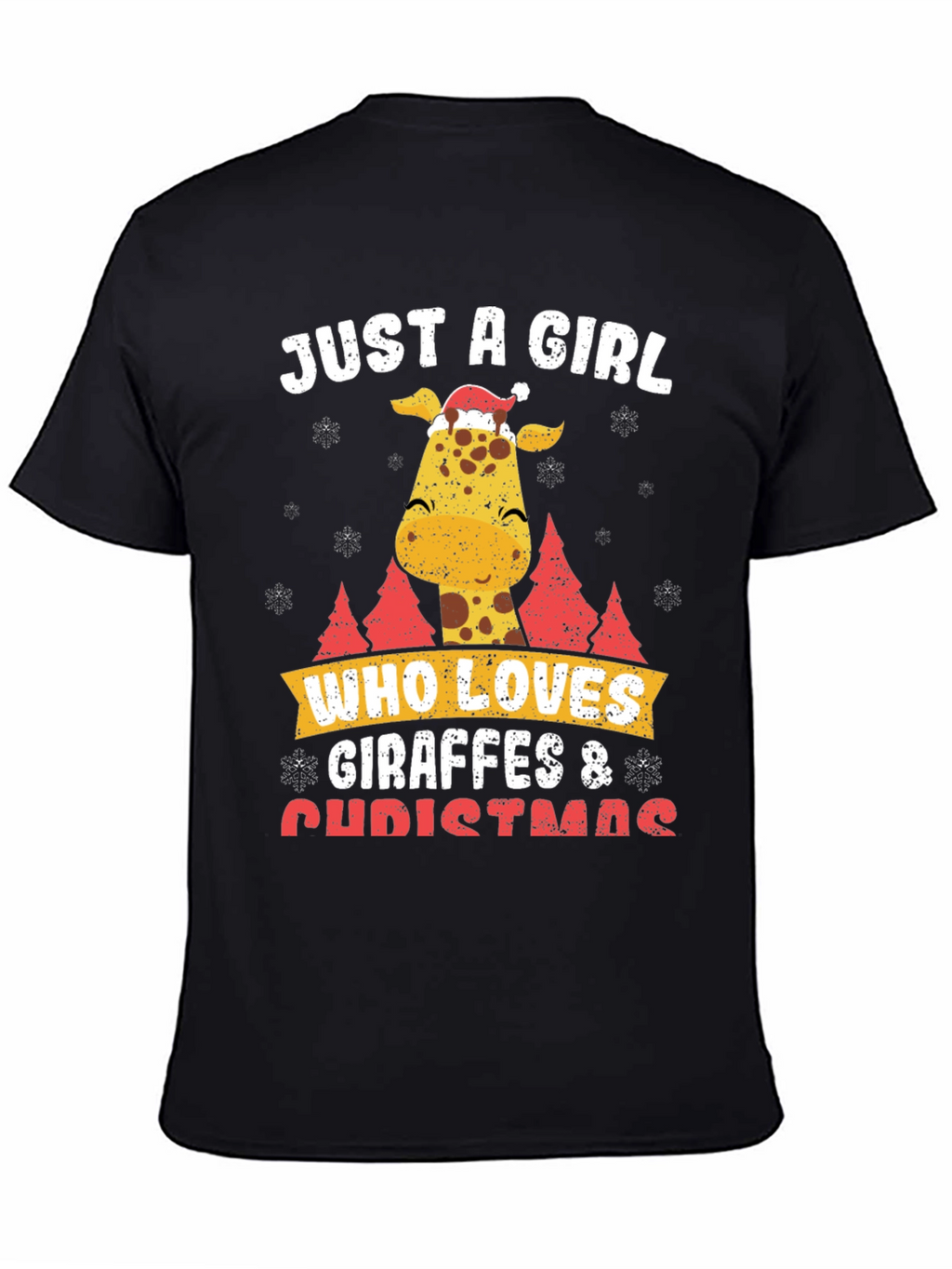 Giraffe Christmas T-Shirt