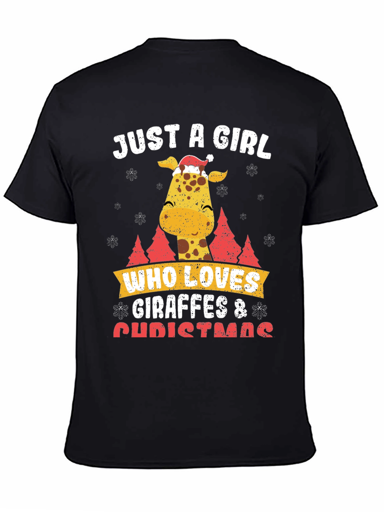 Giraffe Christmas T-Shirt