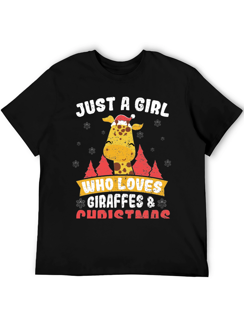 Giraffe Christmas T-Shirt