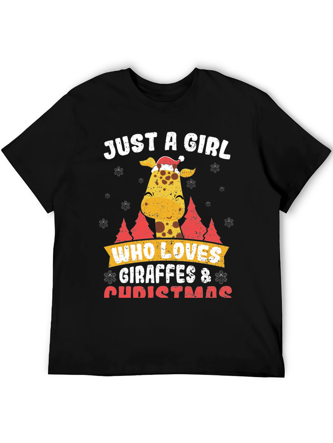 Giraffe Christmas T-Shirt