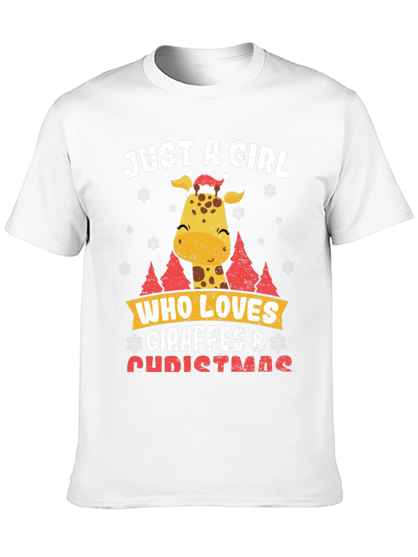 Giraffe Christmas T-Shirt