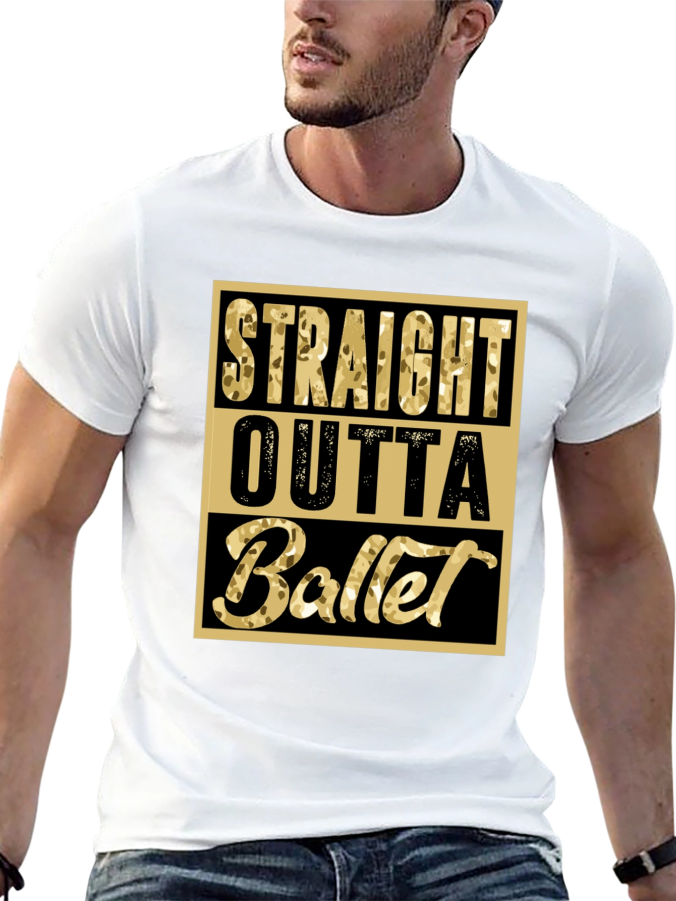 Straight Outta Ballet Graphic Tee - Unique Dance Shirt