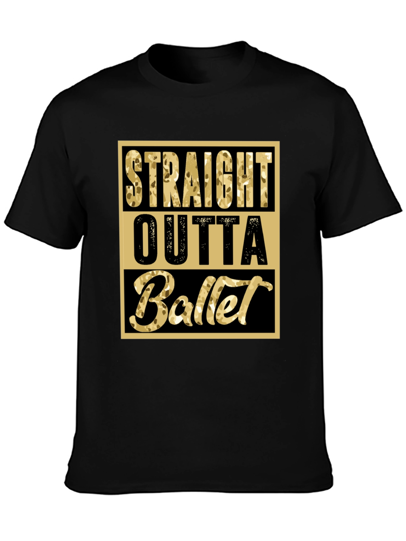 Straight Outta Ballet Graphic Tee - Unique Dance Shirt