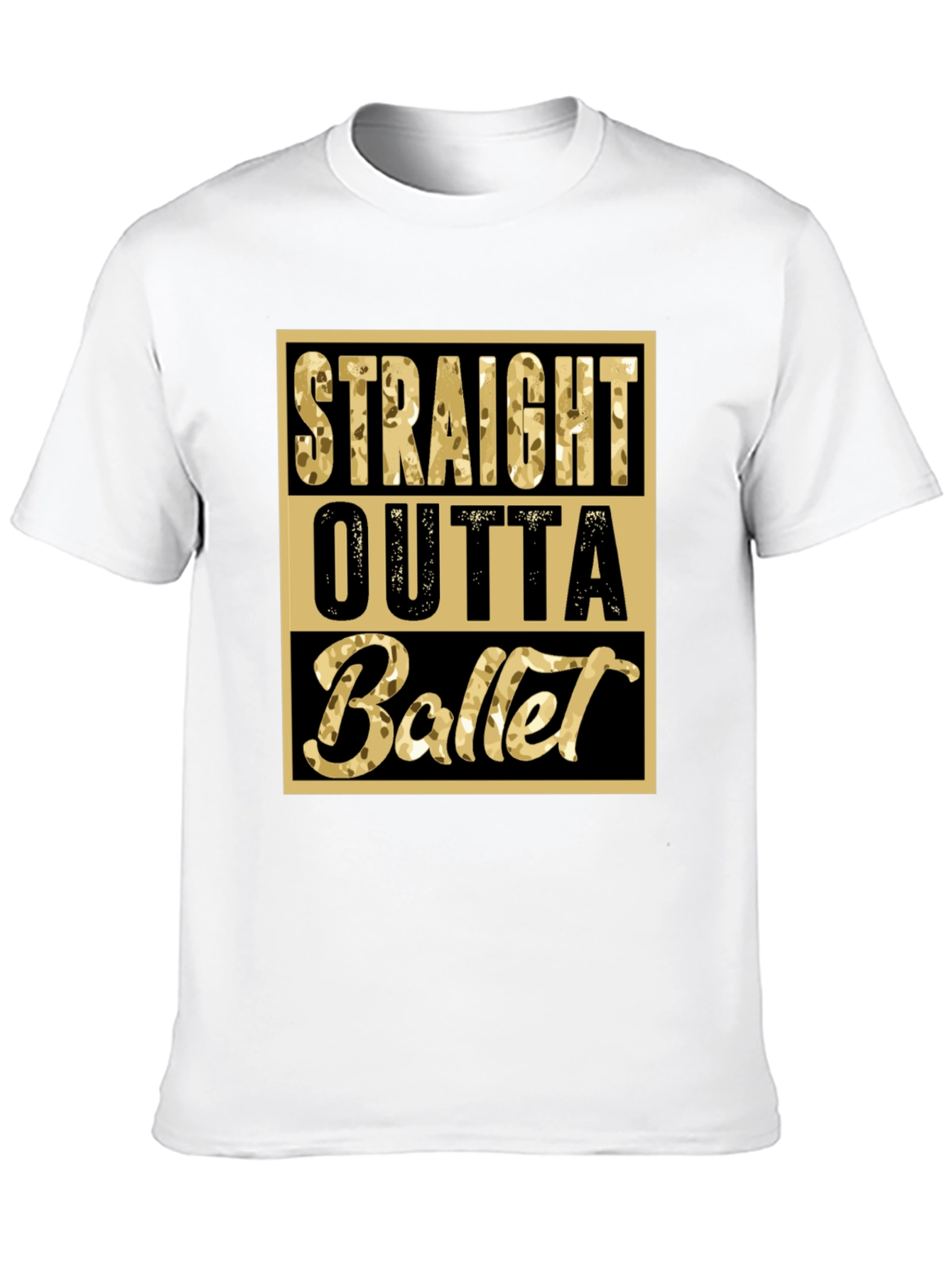 Straight Outta Ballet Graphic Tee - Unique Dance Shirt
