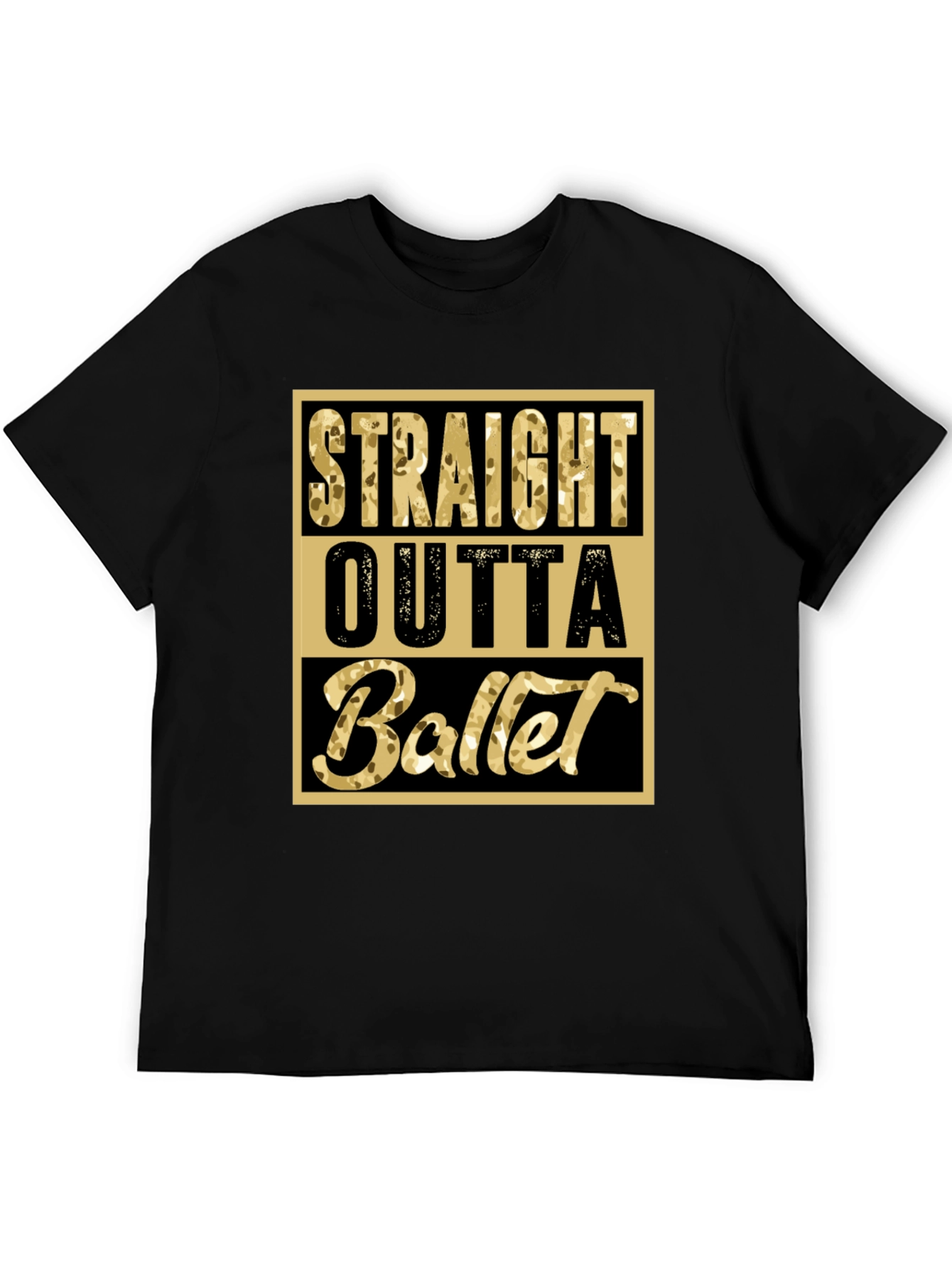 Straight Outta Ballet Graphic Tee - Unique Dance Shirt