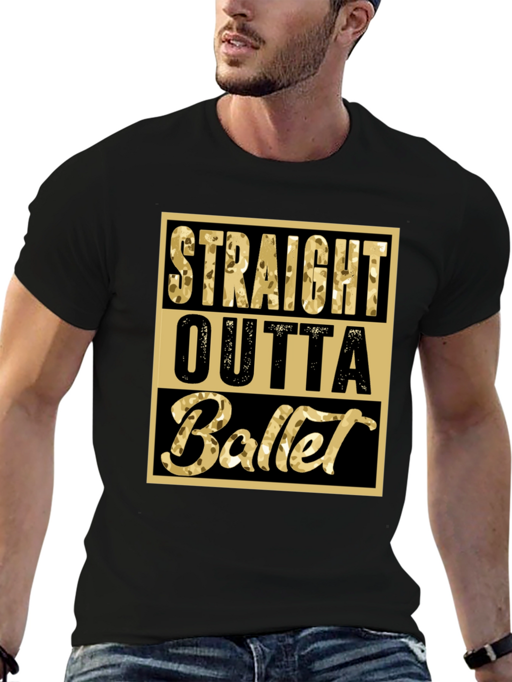 Straight Outta Ballet Graphic Tee - Unique Dance Shirt