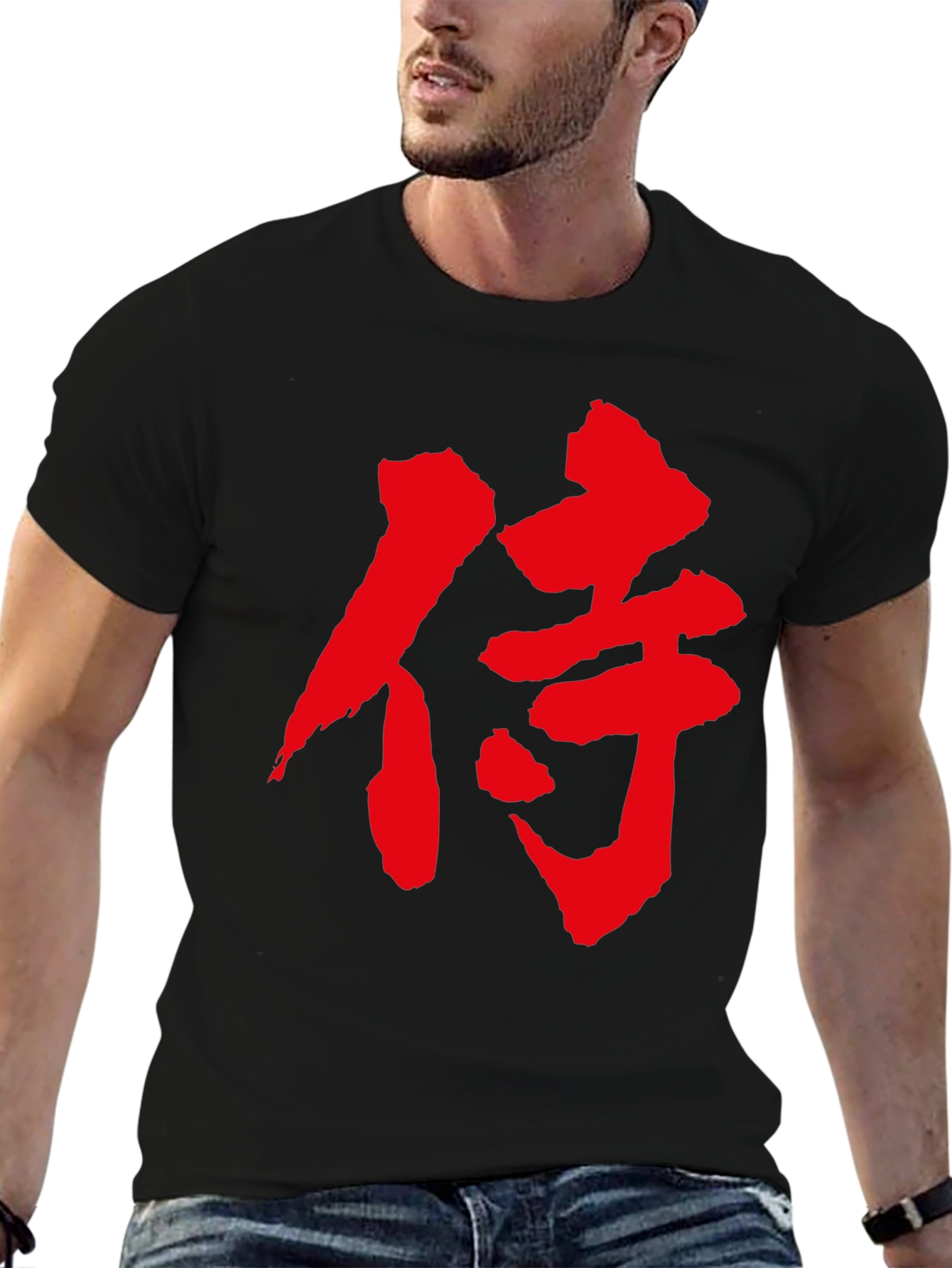 Samurai Kanji Black T-Shirt
