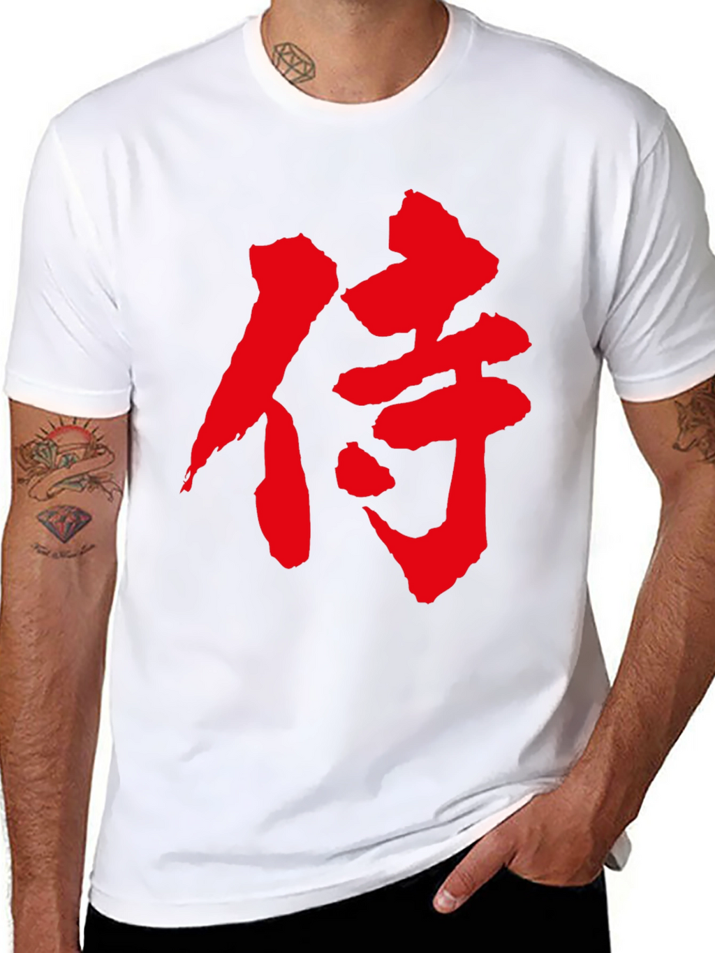 Samurai Kanji Black T-Shirt