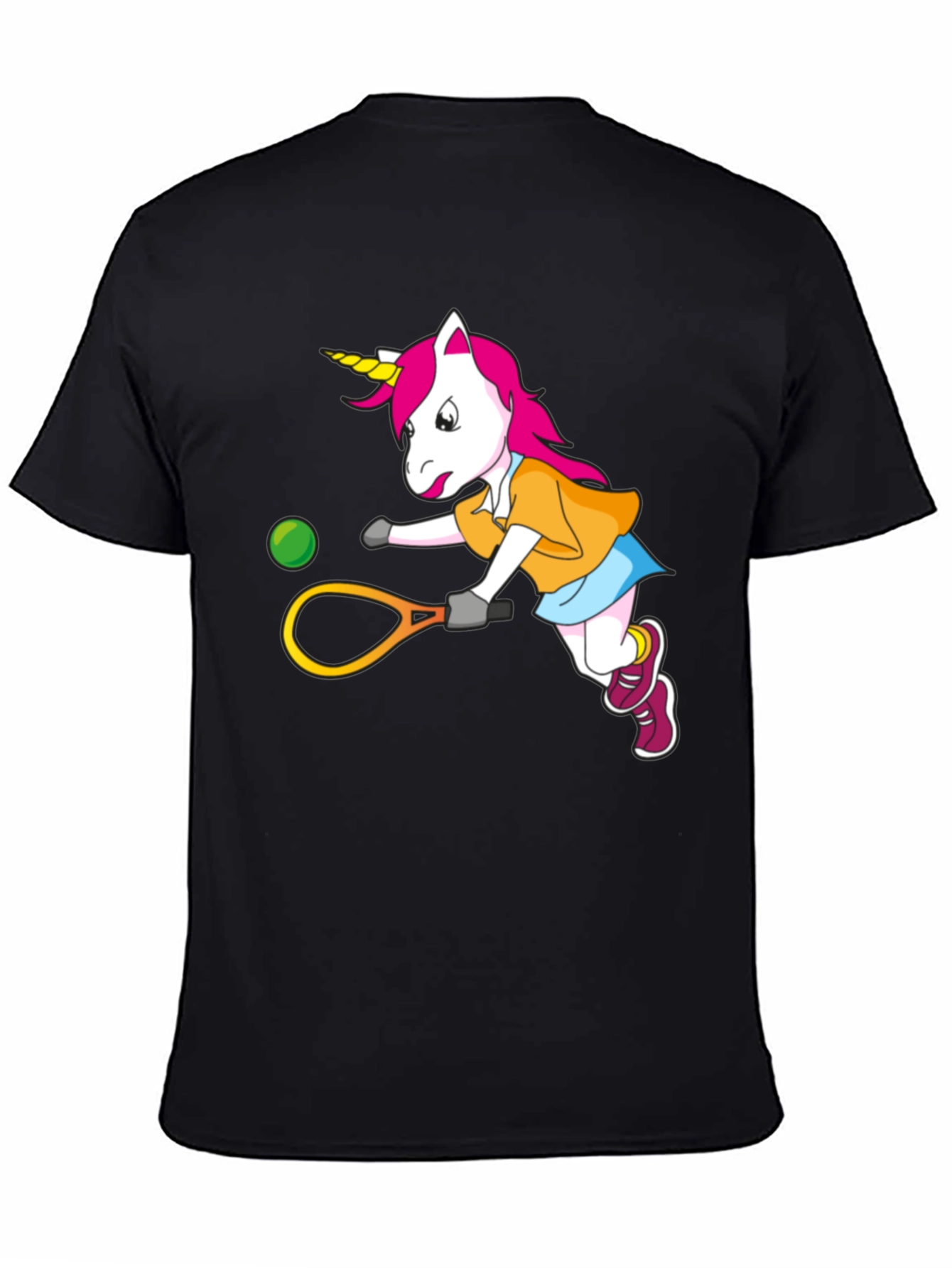 Unicorn Tennis Player Graphic T-Shirt