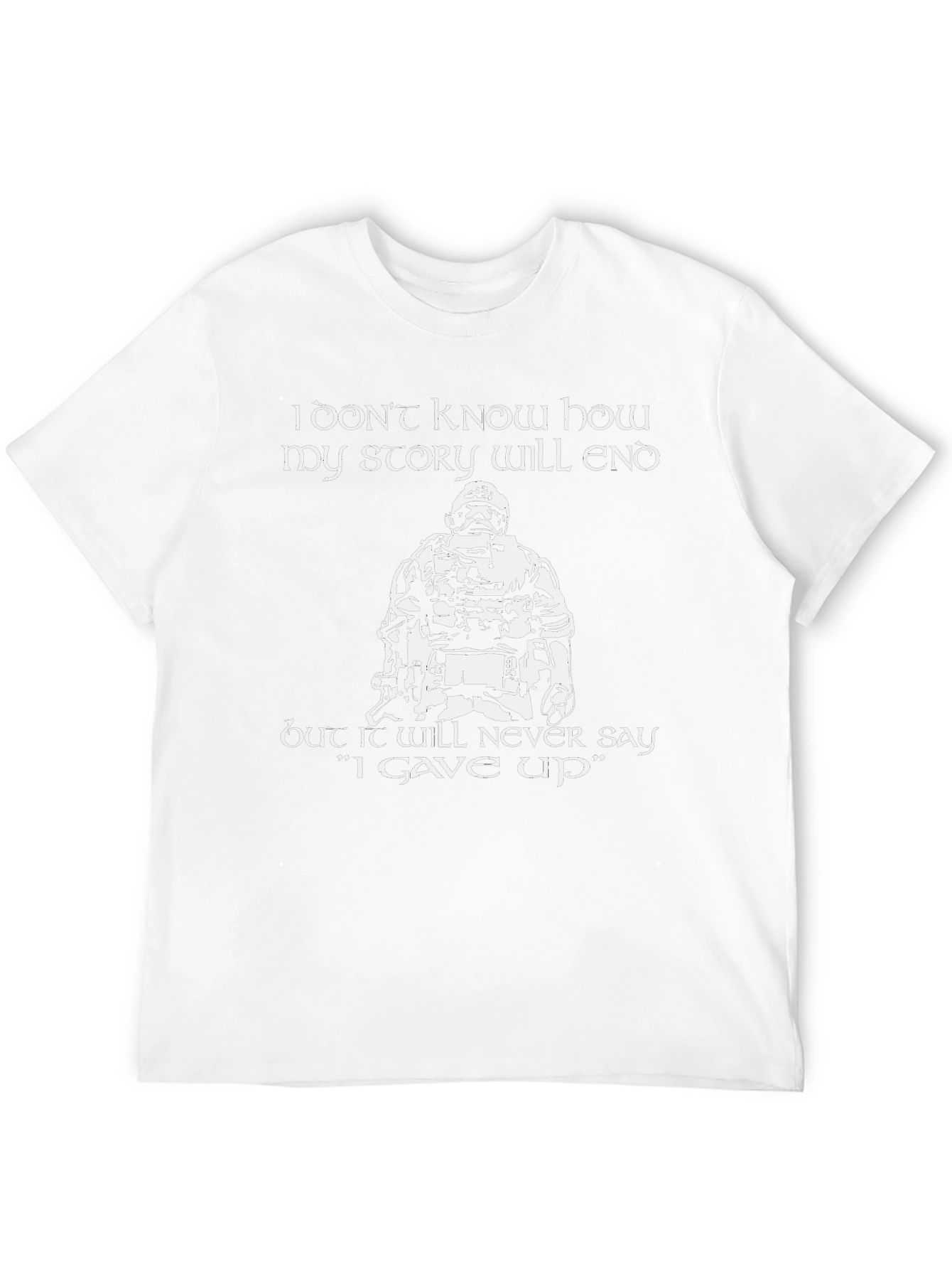 Inspirational Graphic Tee - Never Give Up