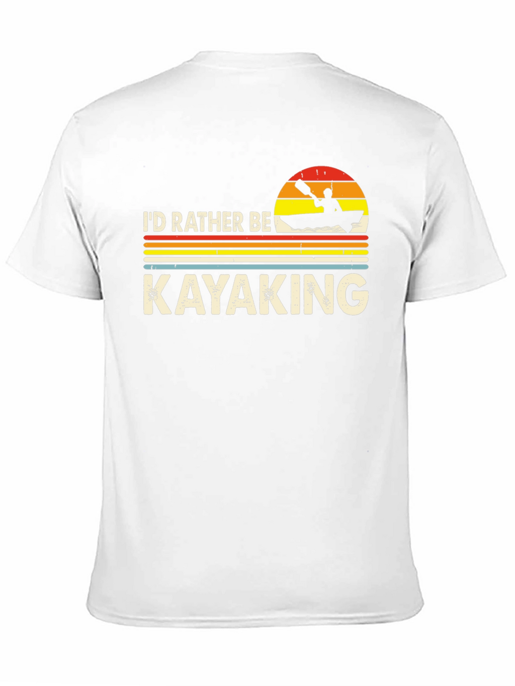 Id Rather Be Kayaking T-Shirt - Retro Design