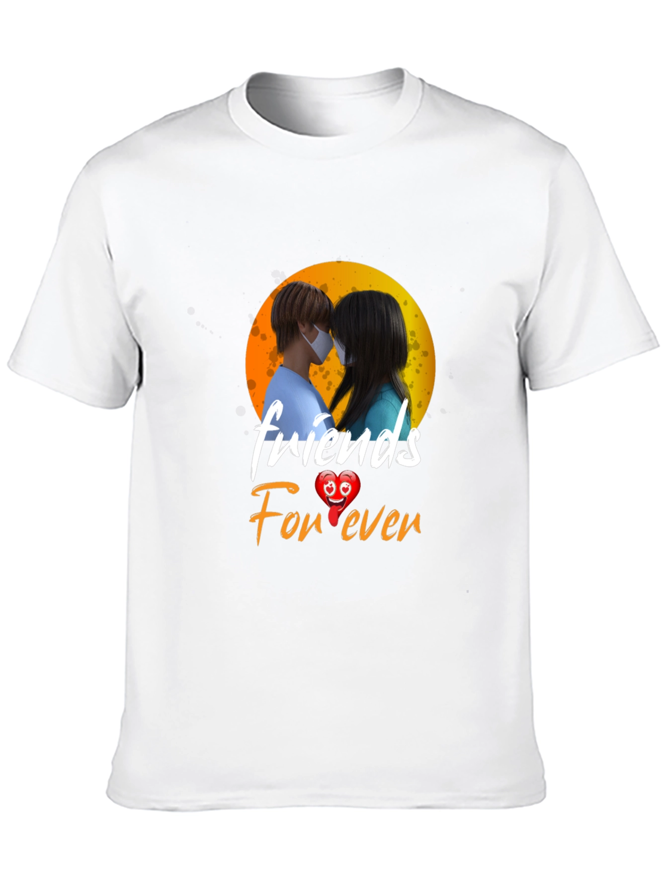 Friends Forever Graphic Tee - Black