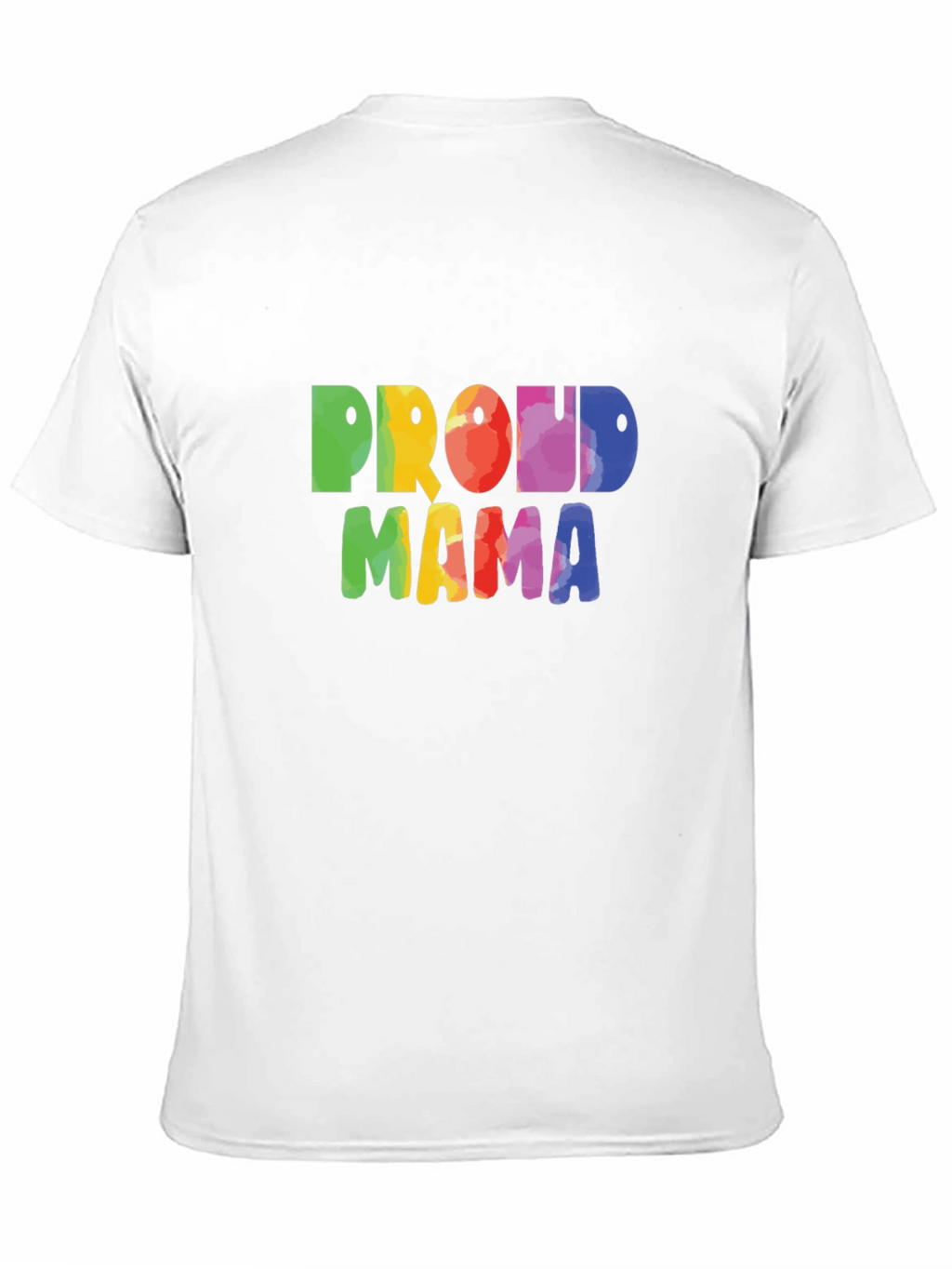 Proud Mama Rainbow Graphic Tee - Black