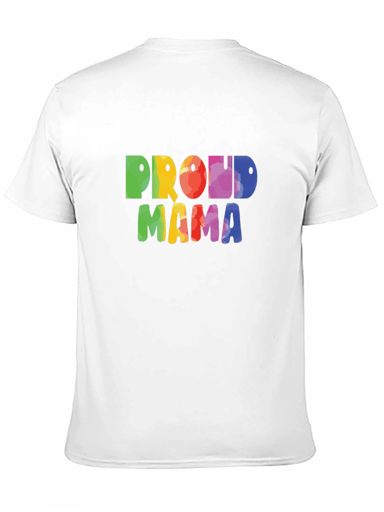 Proud Mama Rainbow Graphic Tee - Black