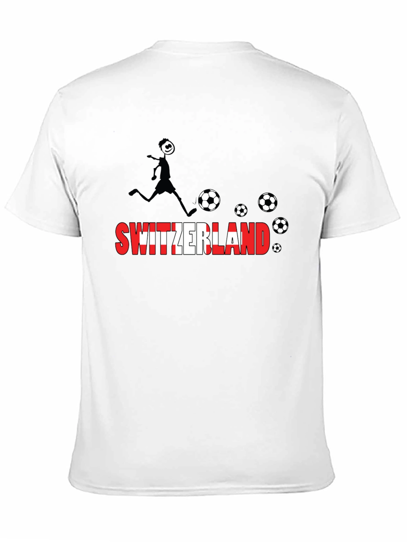 Switzerland Soccer Black T-Shirt