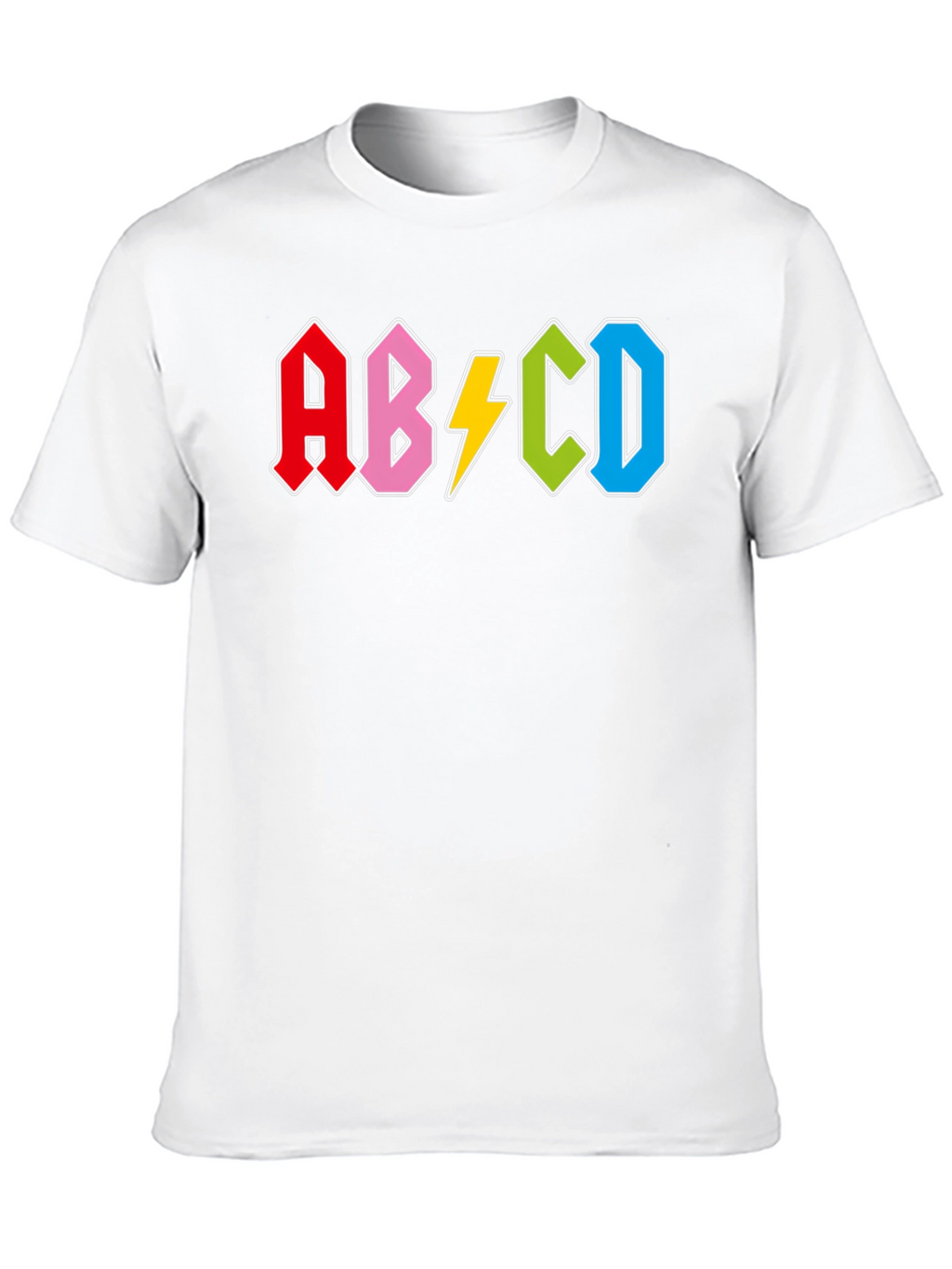 Retro Alphabet Black T-Shirt