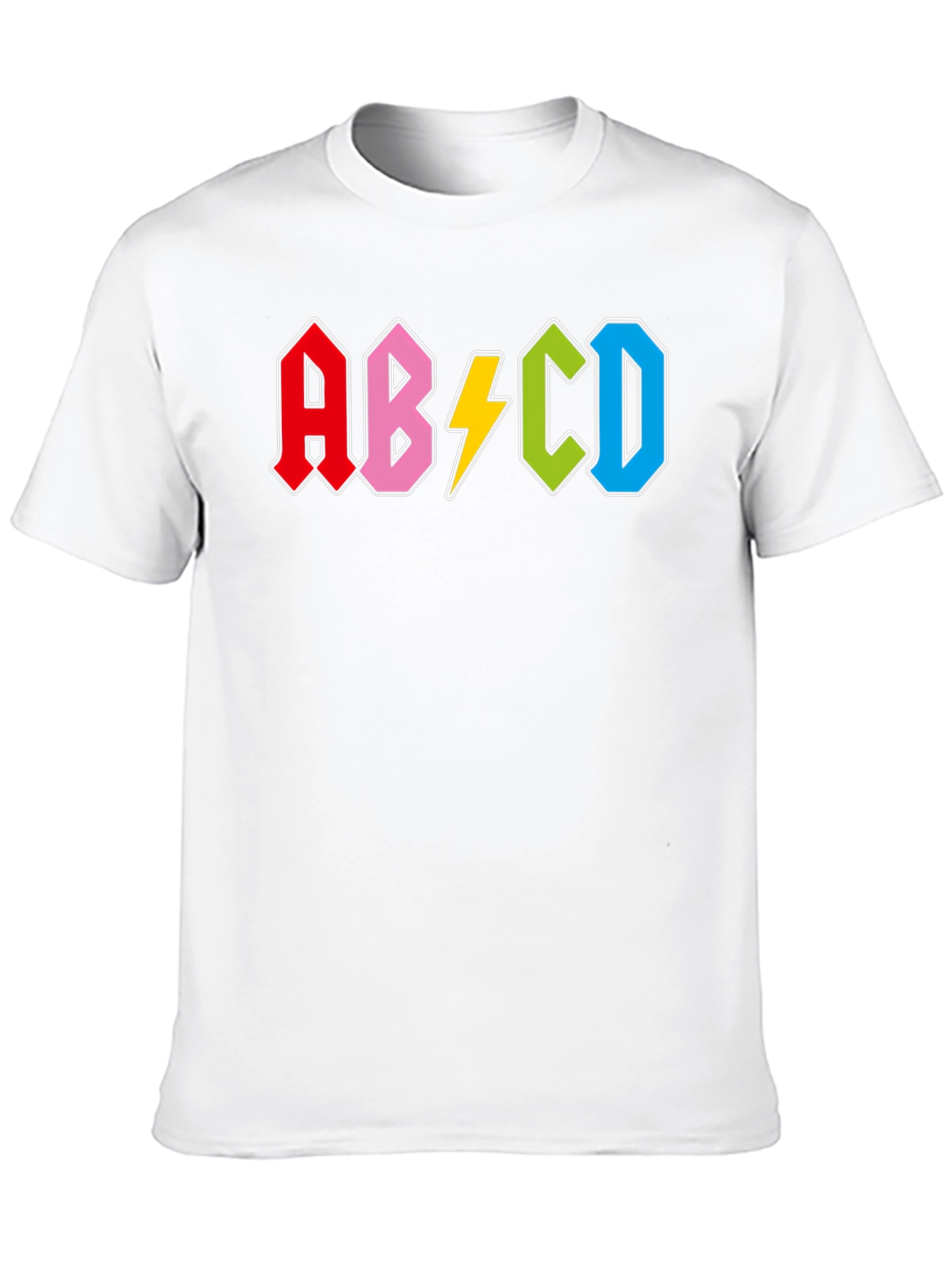 Retro Alphabet Black T-Shirt